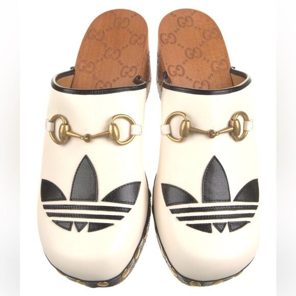 Gucci x Adidas Leather Clogs - Picture 2 of 5